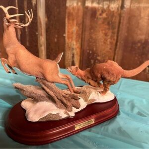 Danbury Mint Whitetail Deer “The Challenger” James Stafford